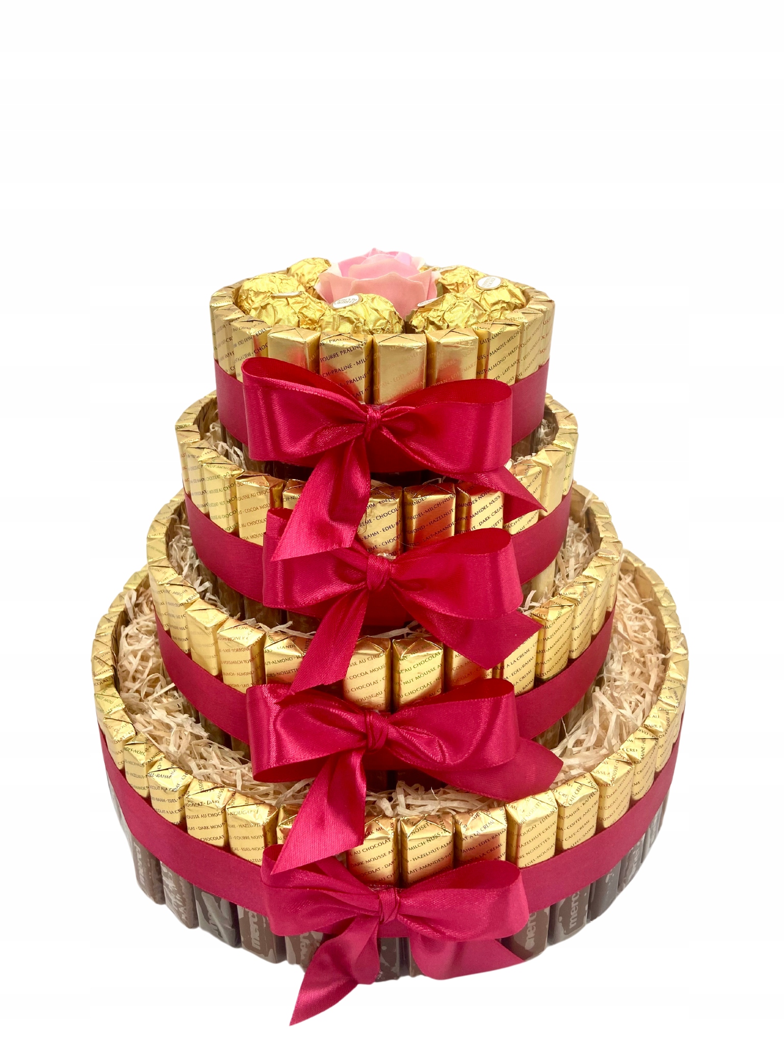 Levně Dort Merci 4 Patra Dárek ke Dni žen Narozeniny Výročí Sada