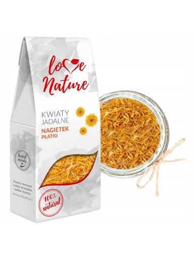 Levně 6 X LoveNature Jedlé Květy Měsíček Vločky 20 g