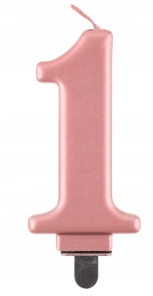 

Świeczka Urodzinowa 1 Cyfra Rose Gold Roczek