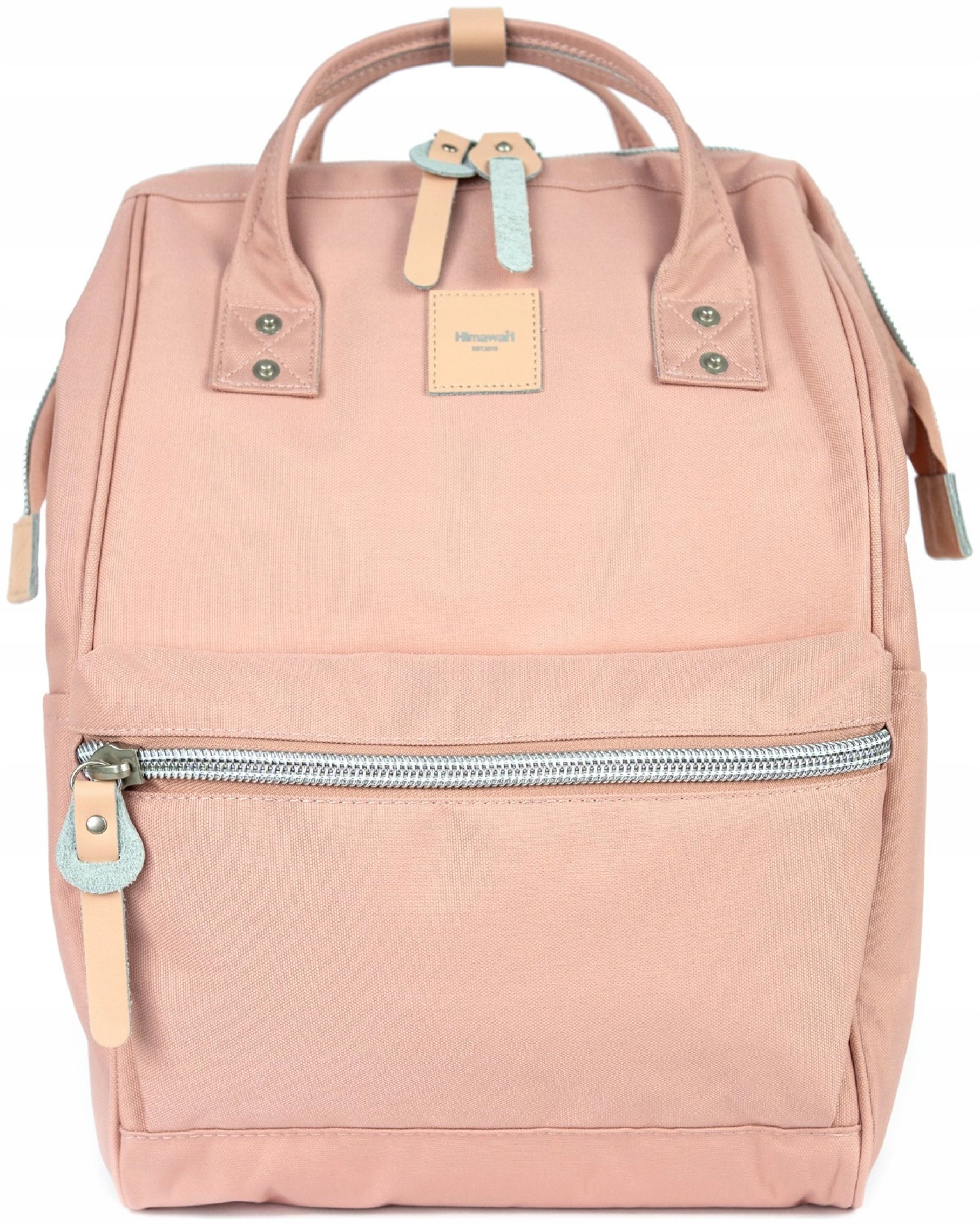 Batoh na notebook Himawari Pale M Usb organizér pro práci, špinavě růžový