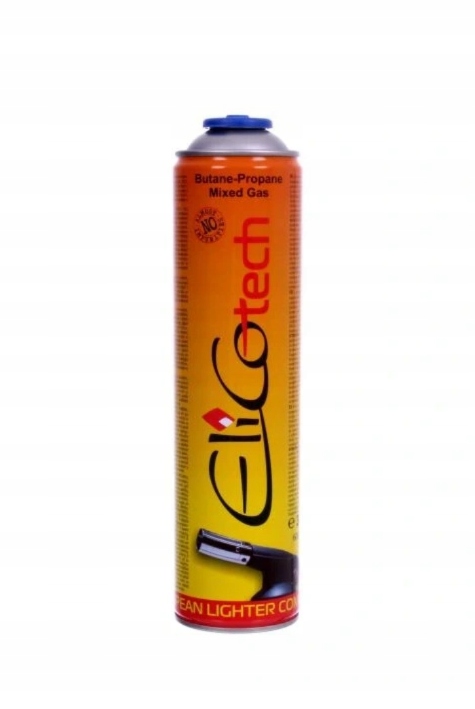 Kartusz turystyczny gaz EliCotech z gwintem 336g 600ml