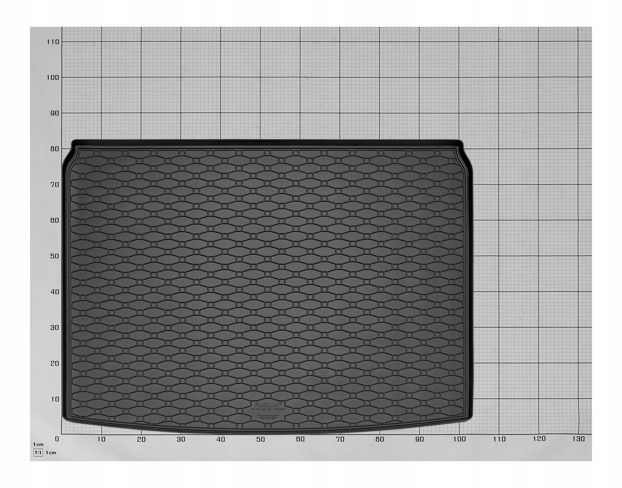 Zestaw dywaników do Hyundai Kona / HEV od 2023 | Górna i dolna pozycja Materiał guma