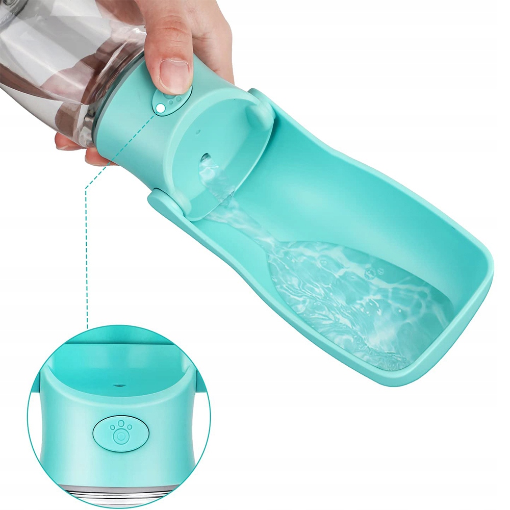 BIDON Z MISKĄ TURYSTYCZNA BUTELKA DLA PSA 350ML