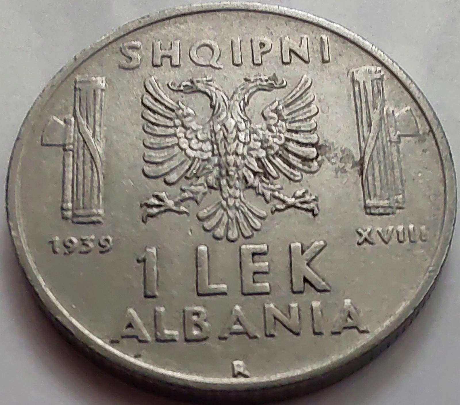 0751 - Albania 1 lek, 1939