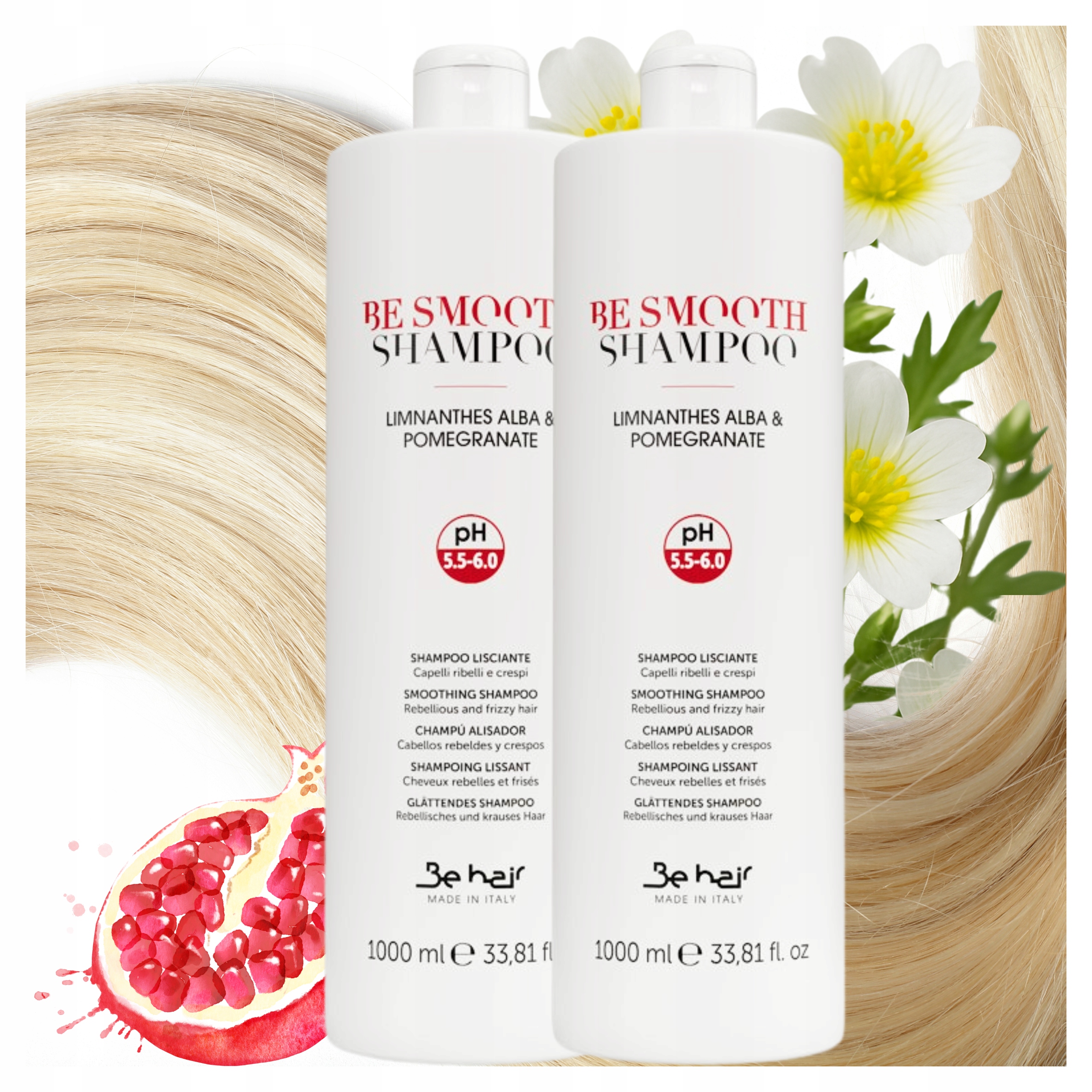 Szampon Wygładzający Do Włosów Be Hair Be Smooth Ułatwia Stylizacje 2