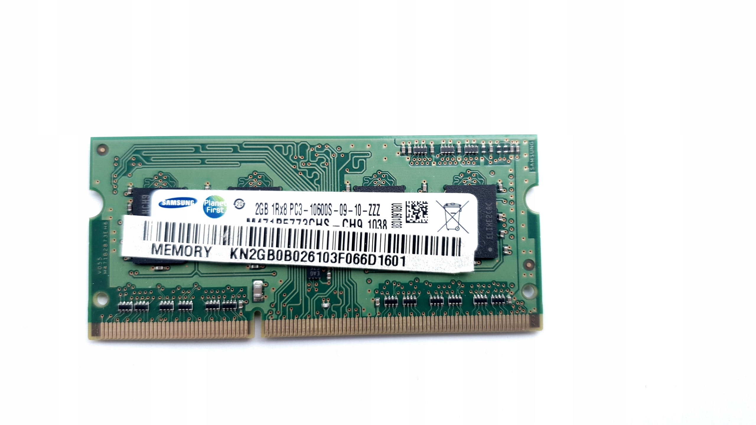 PAMIĘć RAM DDR3 SAMSUNG 2GB 2Rx8 PC3 10600S
