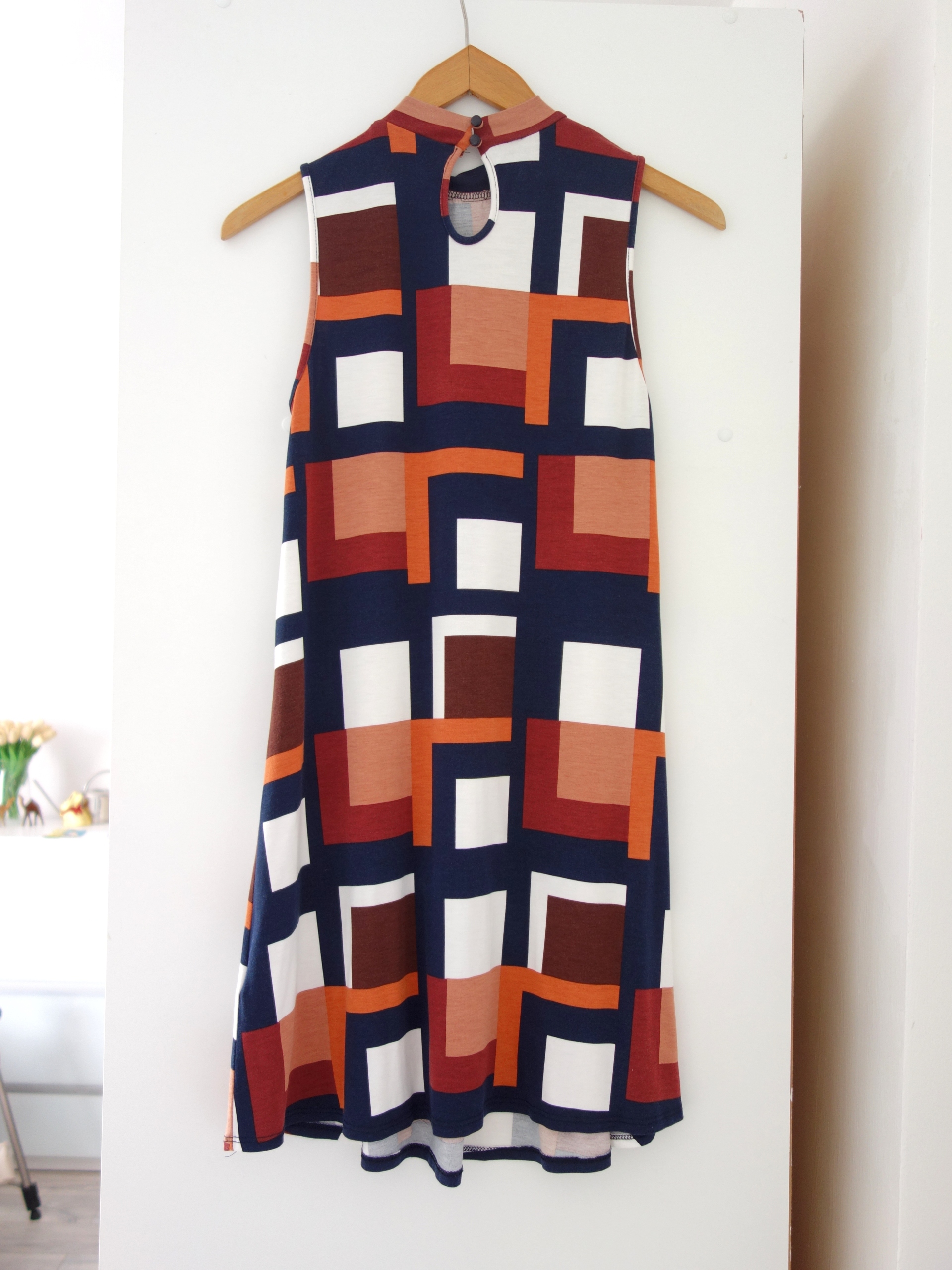 SUKIENKA LETNIA DOROTHY PERKINS MINI TRAPEZOWA S M Kolor brązowy