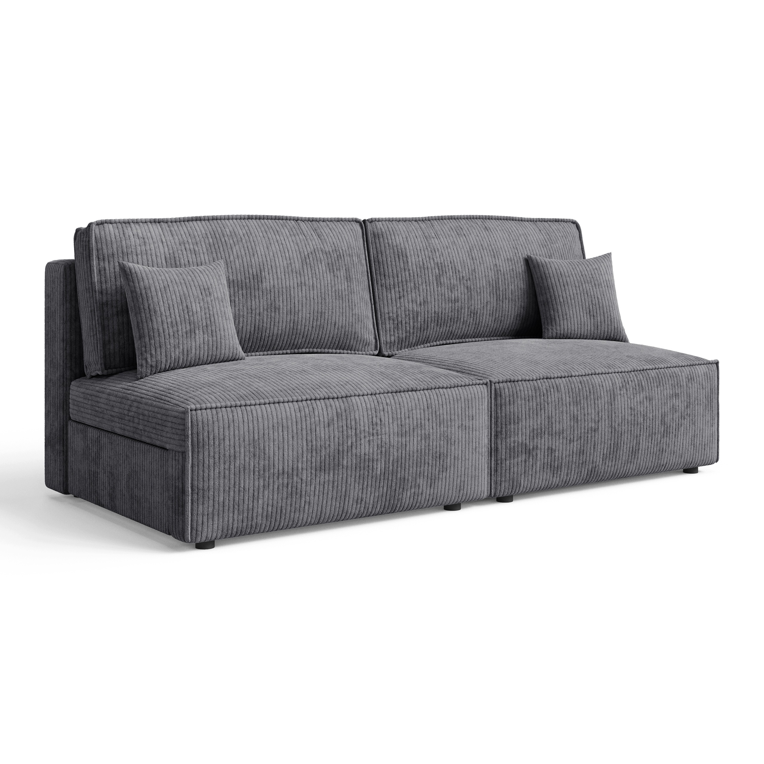 Mała sofa Aron S Mini do salonu i spania Rozkładana Tkanina Poso 34