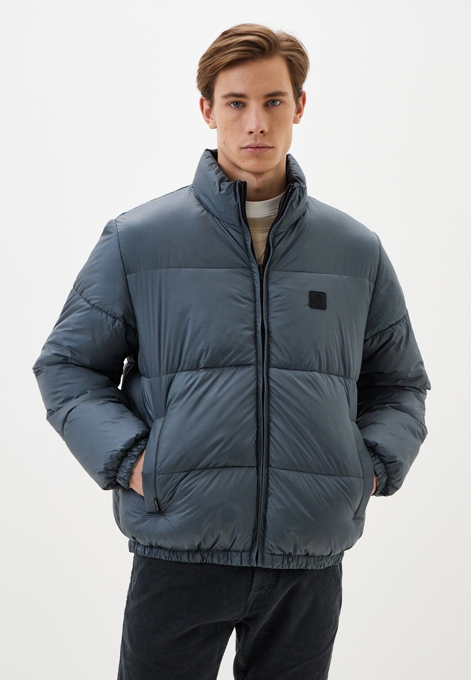 Volcom Oboustranná Bunda S Vzorem (L)