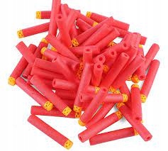 Strzałki do wyrzutni NERF czerwone 100 sztuk