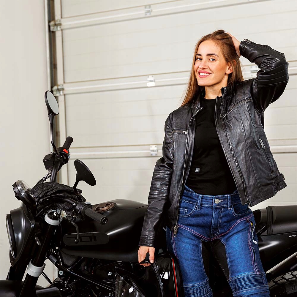 DAMSKA SKÓRZANA KURTKA MOTOCYKLOWA W-TEC, ROZ. 3XL Model Strass