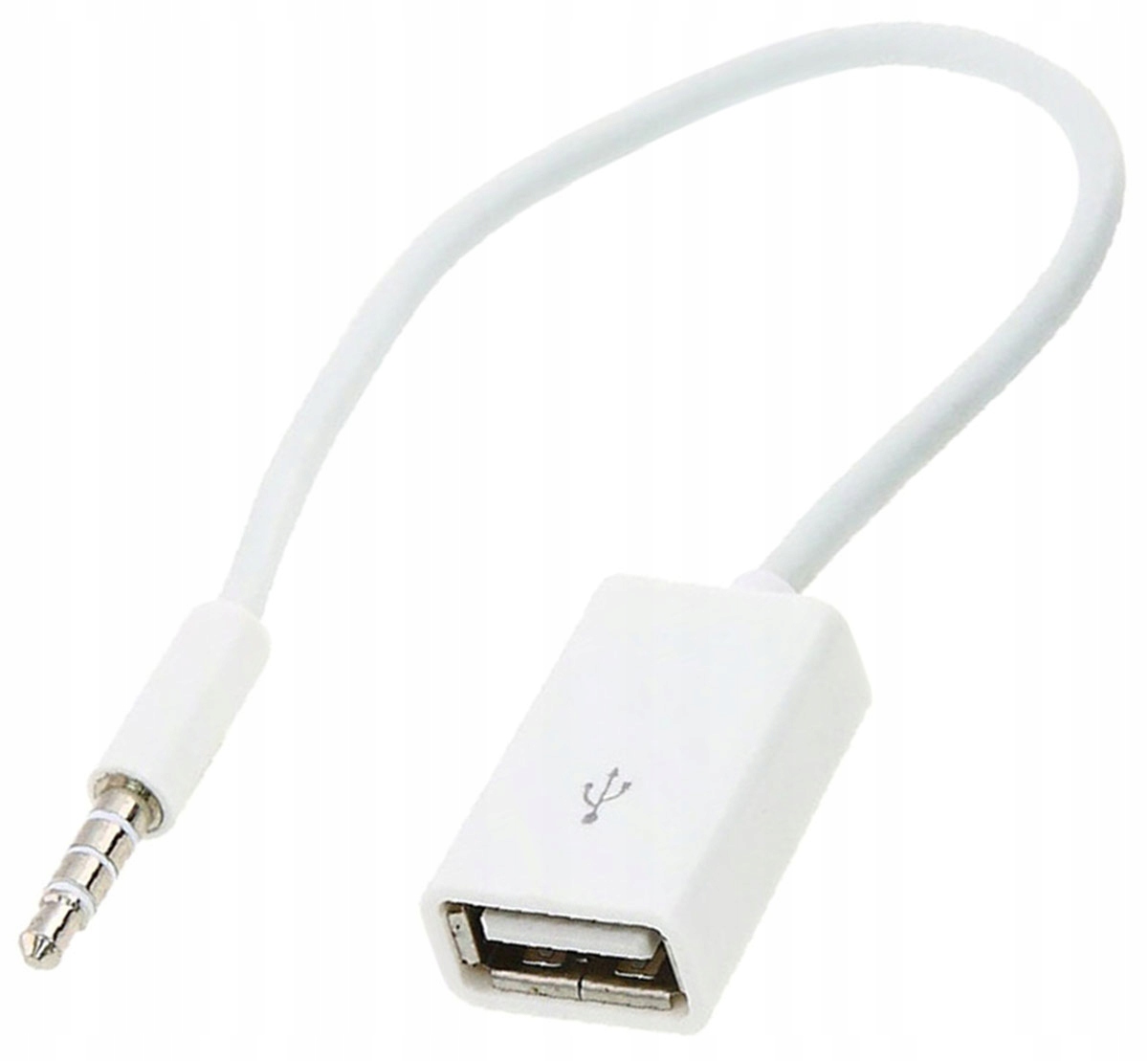 KABEL ADAPTER PRZEJŚCIÓWKA MINI JACK 3,5MM AUX ŻEŃSKI NA USB A OTG AK290
