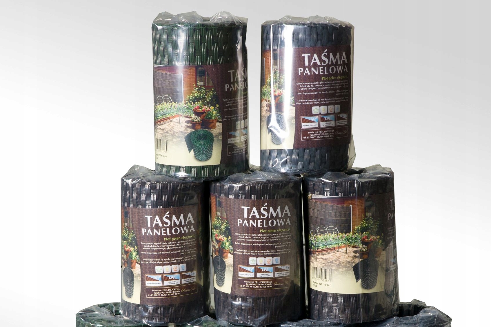 Taśma ogrodzeniowa technorattan 19x255 kolor RD-03 Kod producenta Taśma