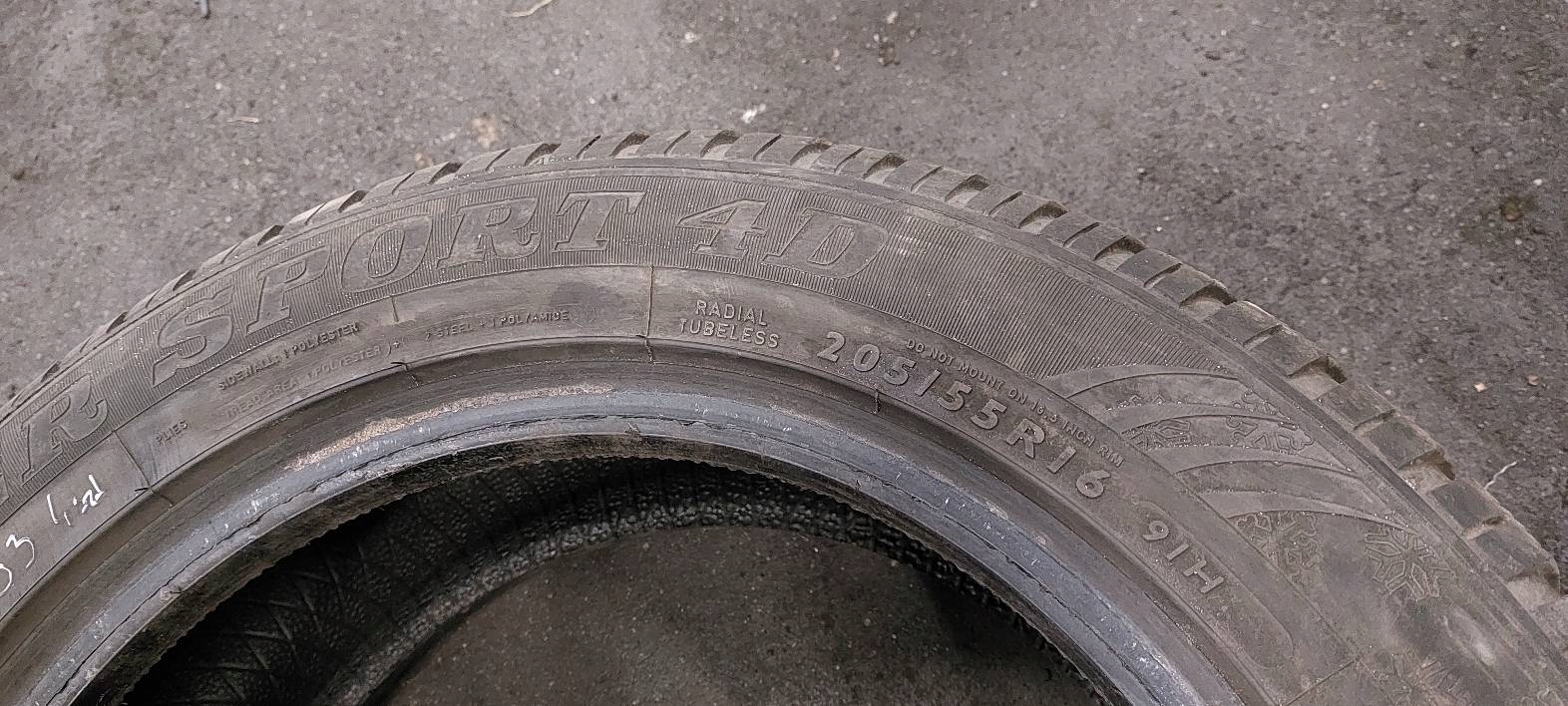 OPONY ZIMOWE 4SZT 205/55R16 DUNLOP SP WINTER SPORT Średnica 16