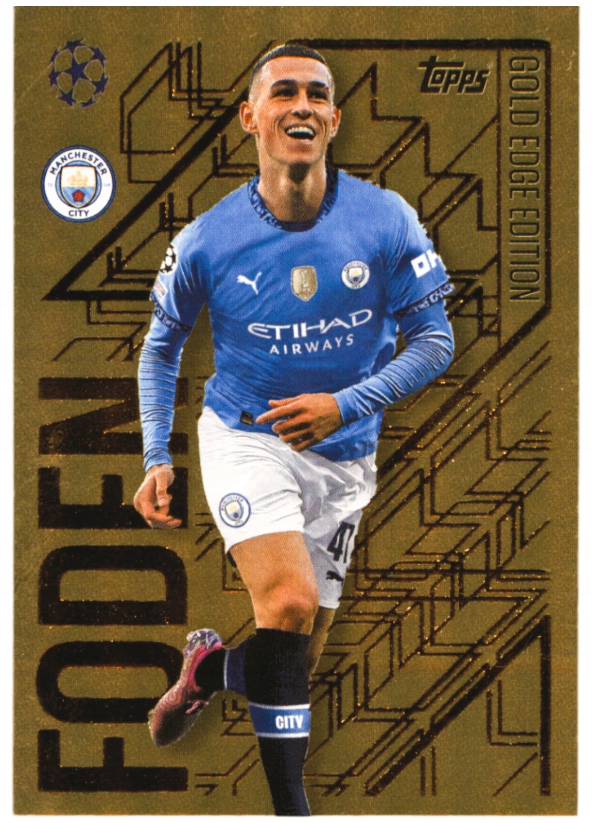 Topps Match Attax 2024-2025 Gold Edge Edition GE1 Phil Foden Manchester