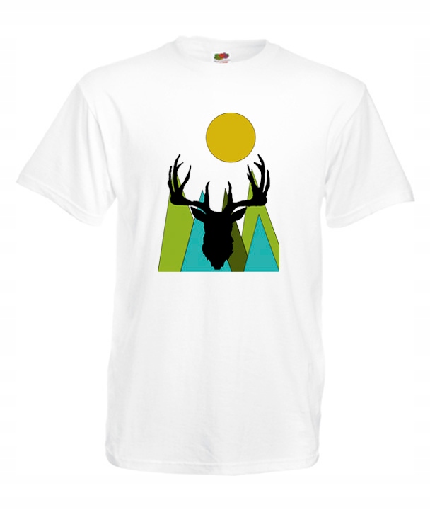 

L Koszulka Męska Jeleń Skandynawski Łapacz Snów