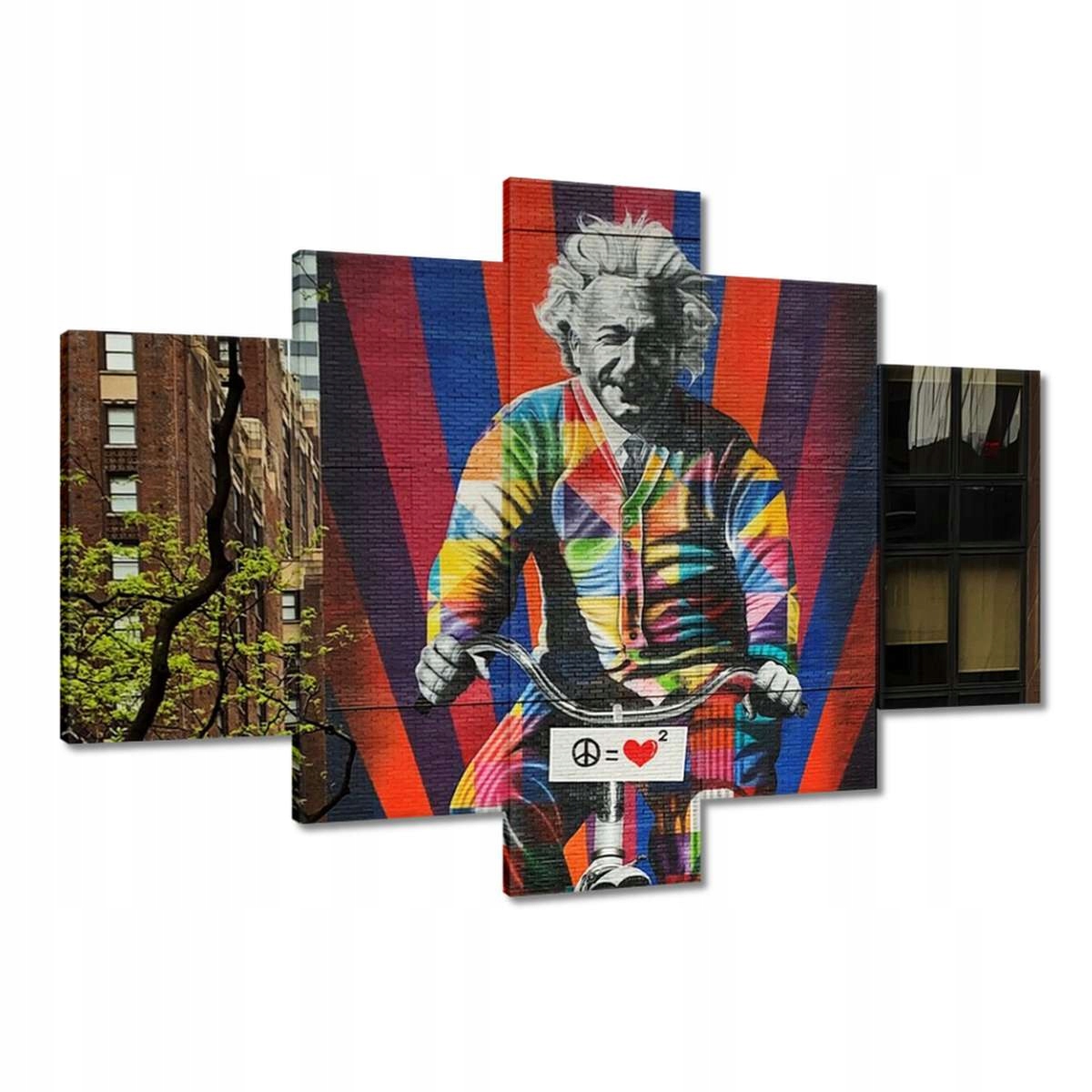 Obrazy 150x105 Albert Einstein Graffiti