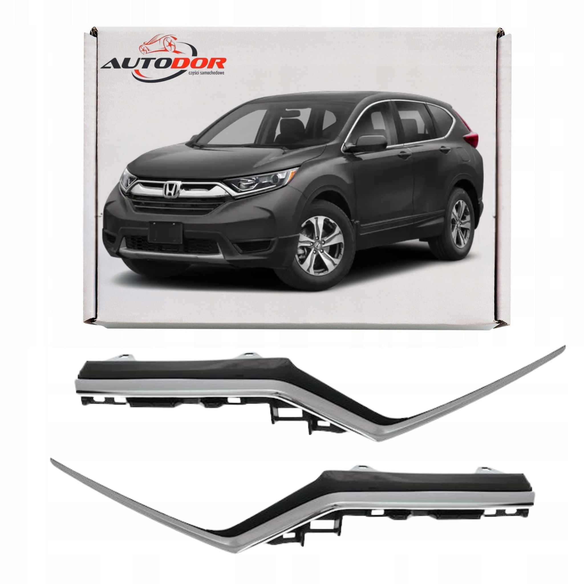 Honda Cr-v 2019 Lišty Grilovací Atrapy Pod Světlomety Levá Pravá Sada