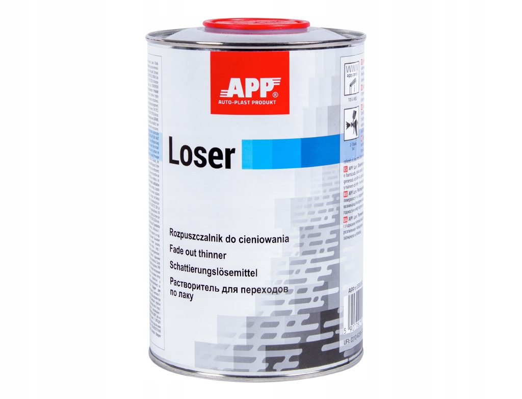 100ml APP LOSER ROZCIEŃCZALNIK DO CIENIOWANIA bazy i lakieru 961