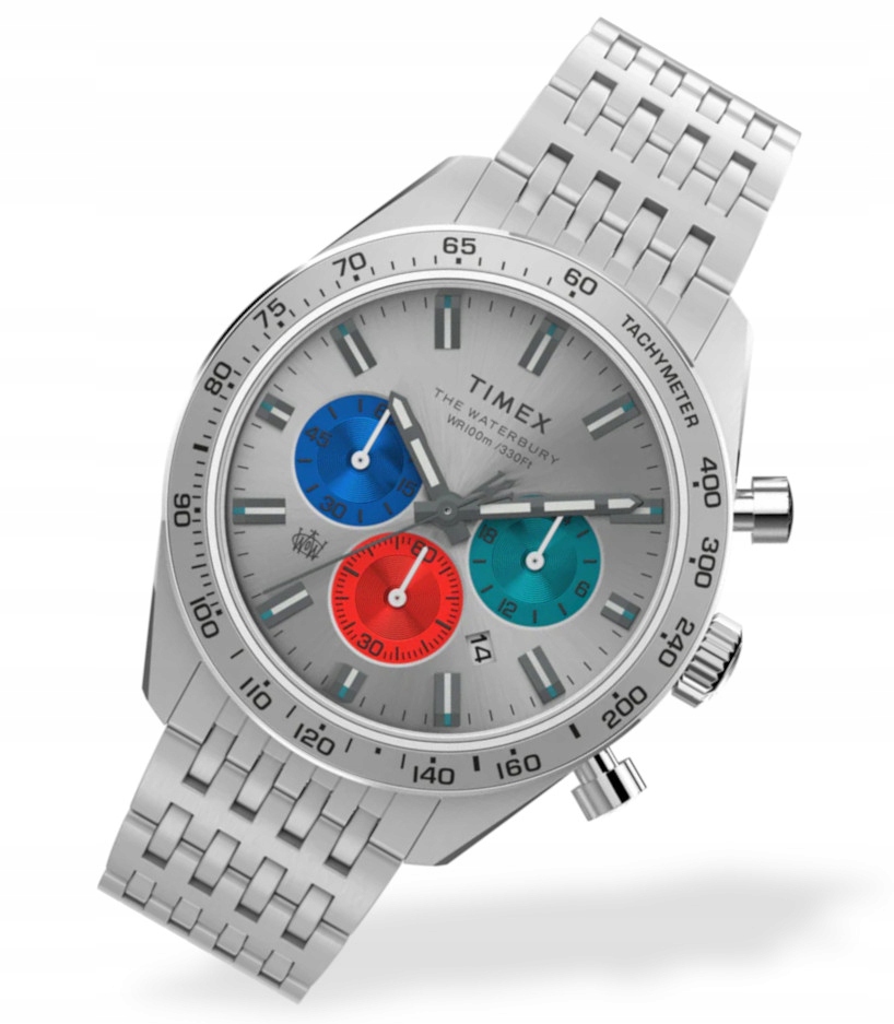 Klasické pánské hodinky na náramku Timex TW2V42400 Chronograf Gravírování