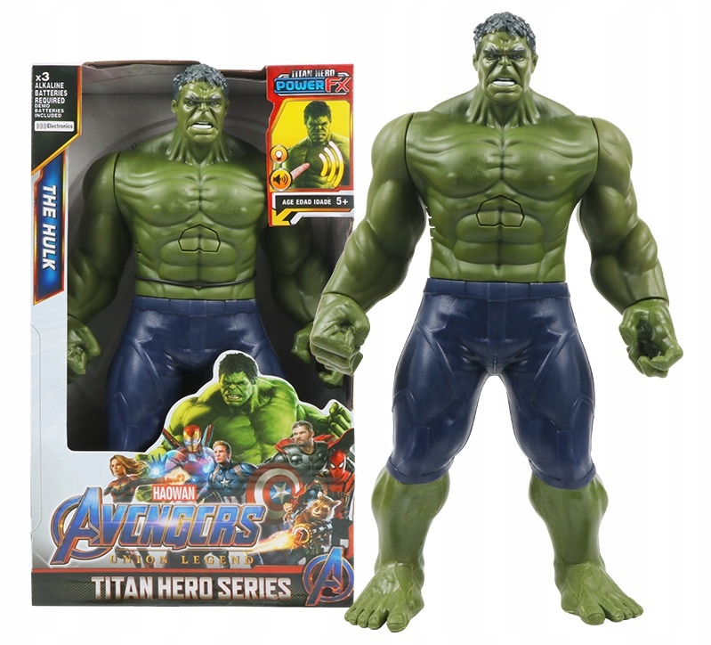 

Duża Figurka Hulk 30CM Dźwięk Światło Interaktywna