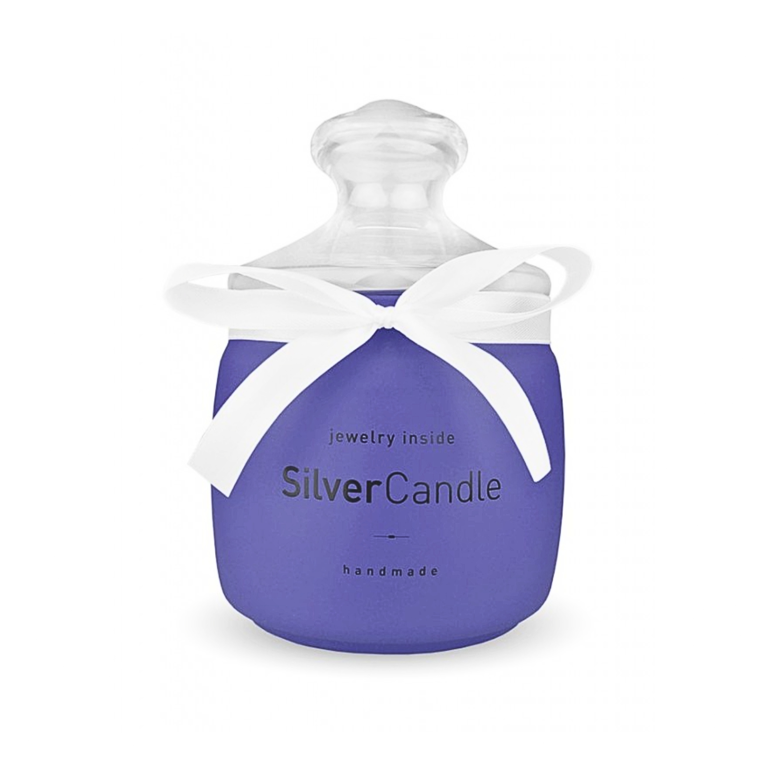 Vonná Svíčka Silver Candle Hand Made Blueberry Šperky Náušnice