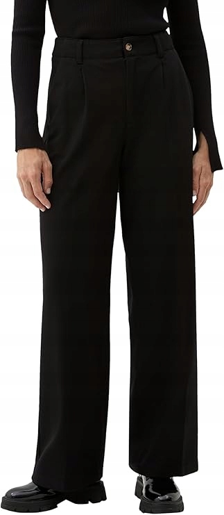 S.oliver Černé Dámské Džíny Rovné S Vysokým Pasem 36 Jqf