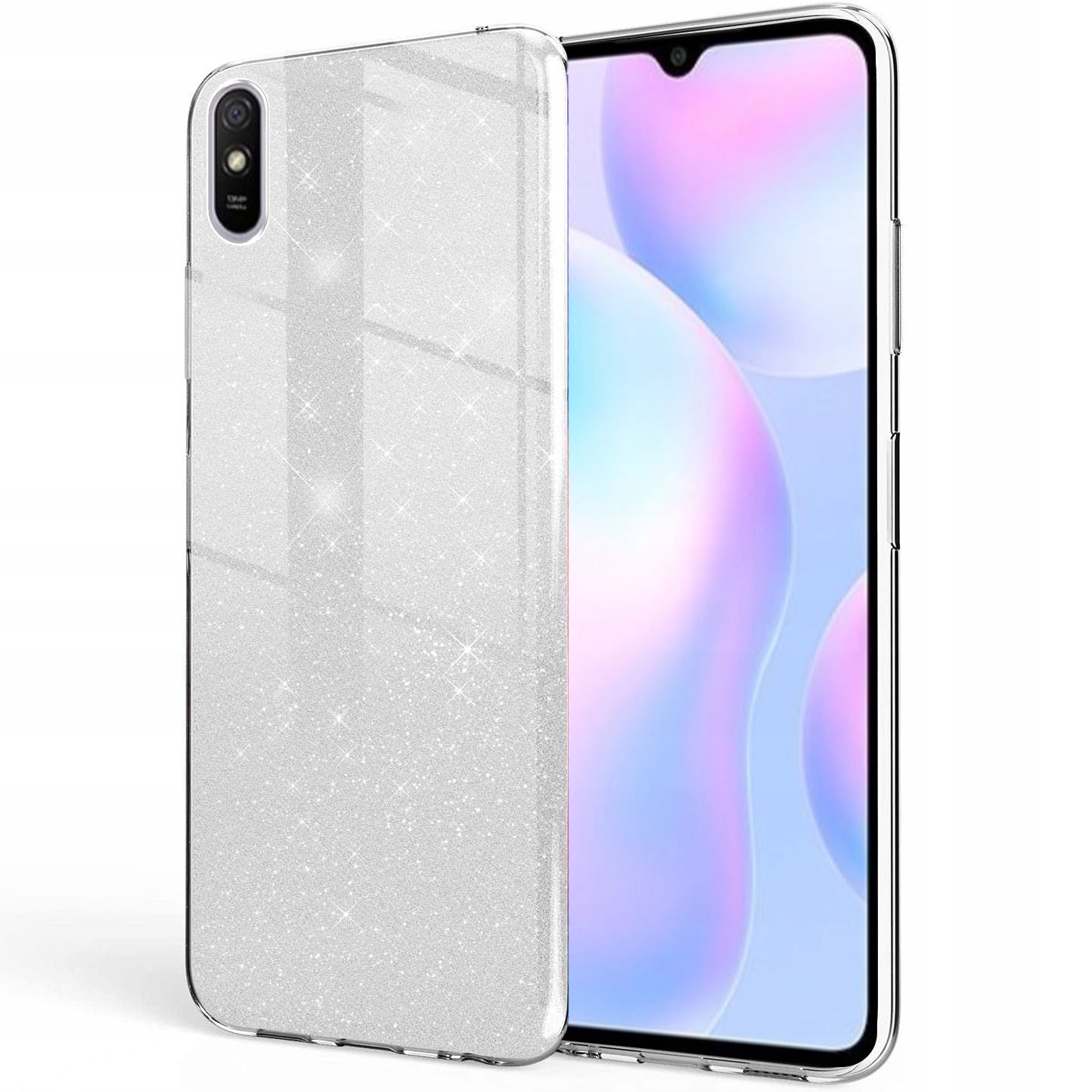 

Etui na Xiaomi Redmi 9A Brokat Case Glitter Szkło