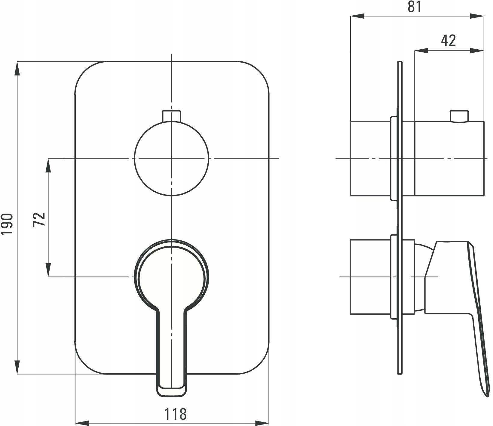 Element zewnętrzny ARNIKA BXY 0QAM Marka Deante