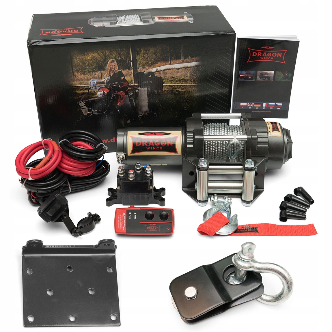 

Wyciągarka Dragon Winch DWH3000HD 1,3T Quad Zestaw