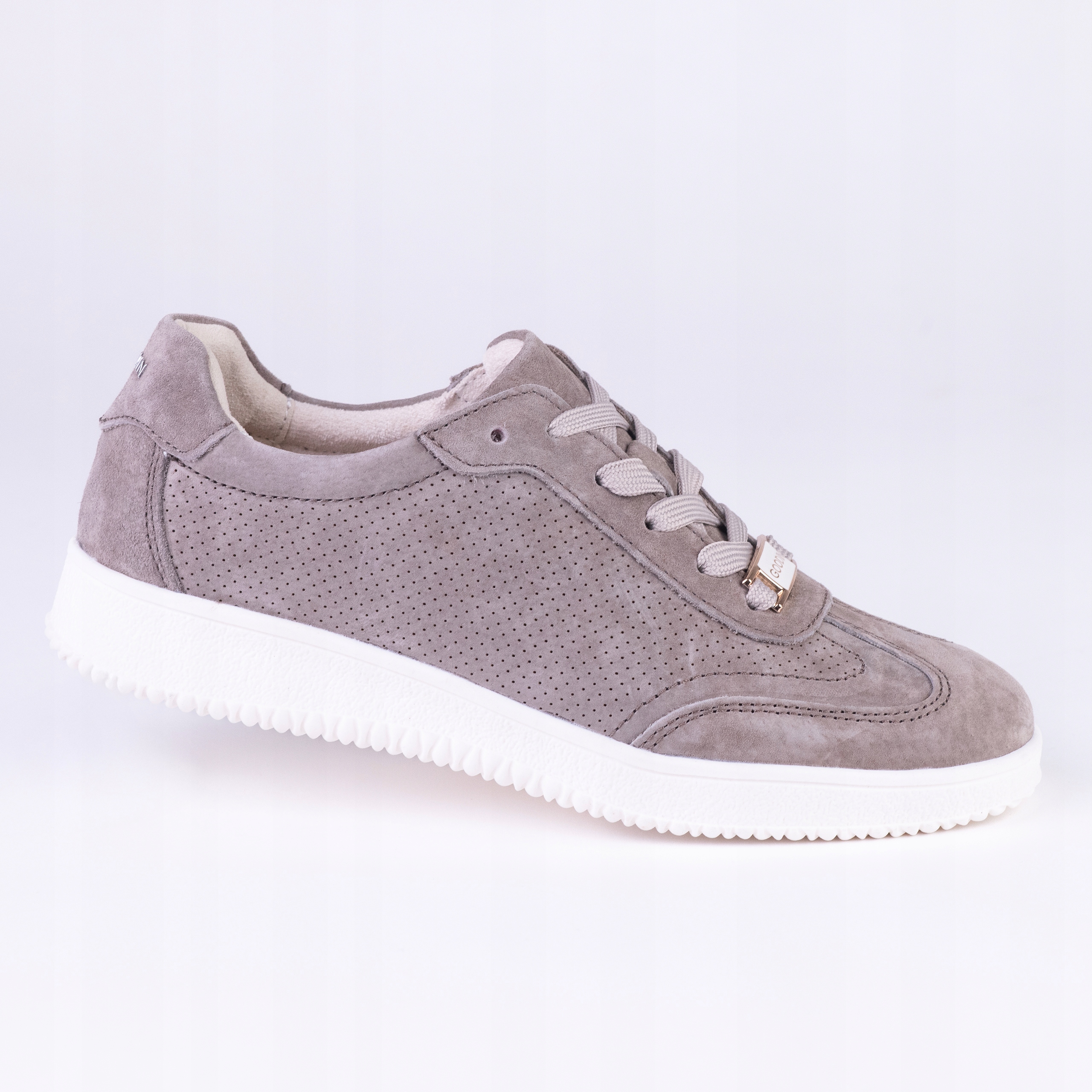 Dámské polobotky ležérní kůže Goodin GD-XW-1014 lehká čokoláda fango 41