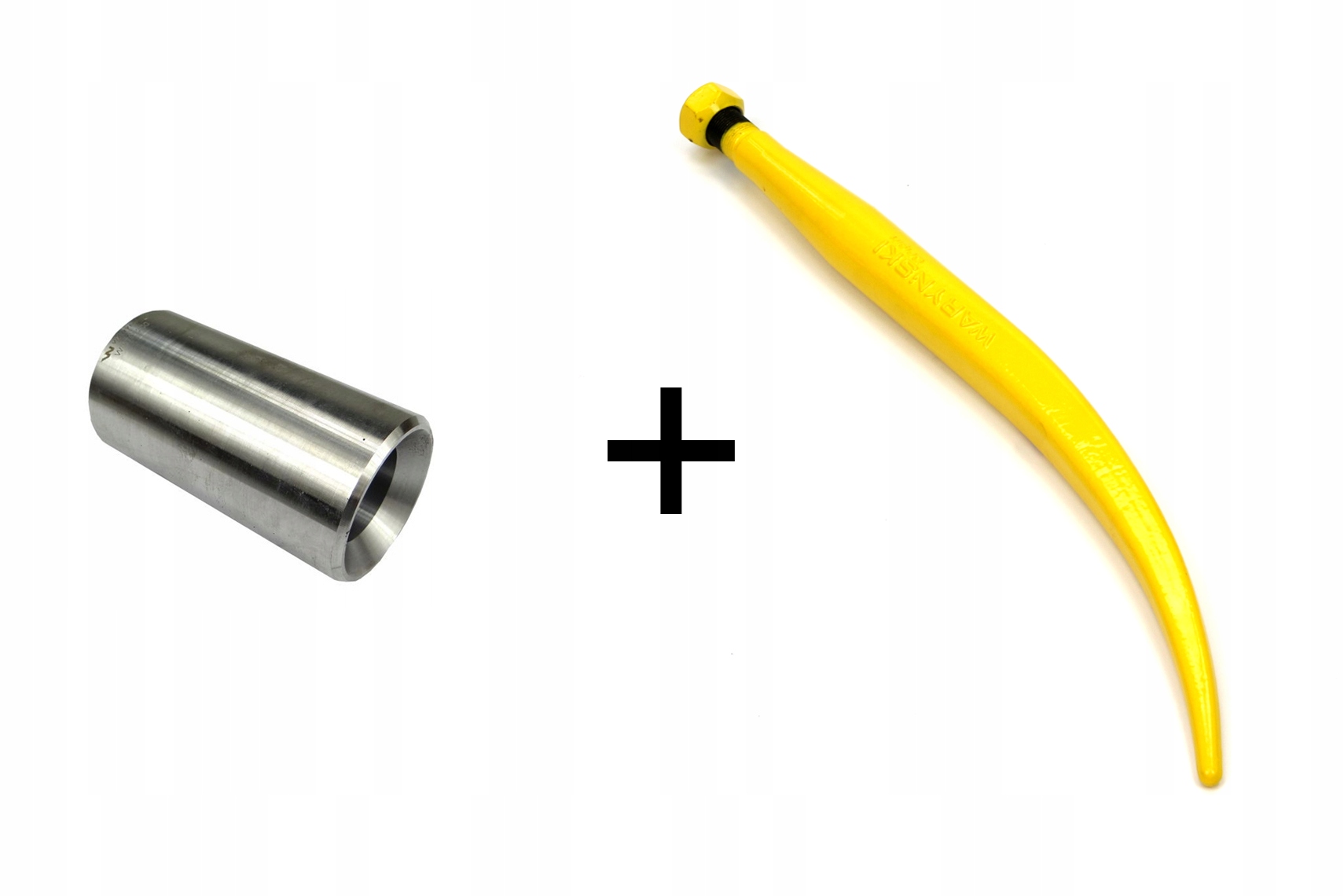 Ząb wygięty zamykający 480mm + tuleja WARYŃSKI