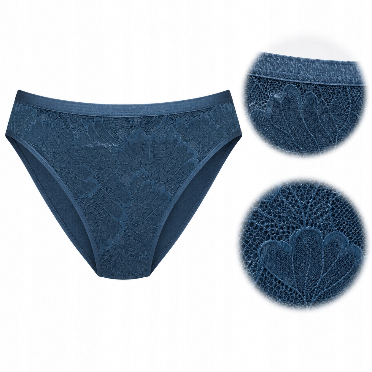 Kalhotky s krajkou Henderson Gillian 41073 ocelově modré L Anrr