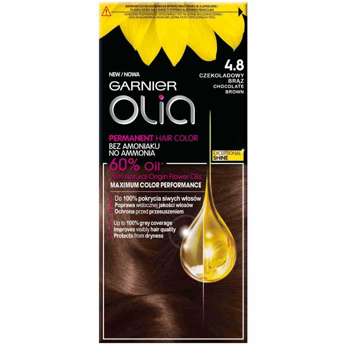 

Garnier Czekoladowy Brąz Olia East Mini 4.8 Mocha