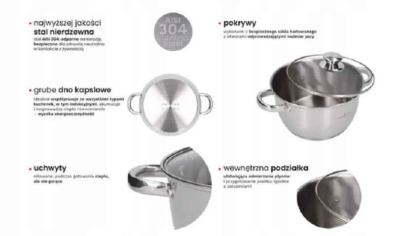 Zwieger Zestaw garnków MULTIMA 6 elementów Kod producenta 3456