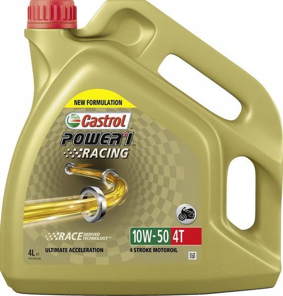 CASTROL POWER 1 RACING 4T 10W50 SL JASO MA2 4L za 151,98 zł z Krakow ...
