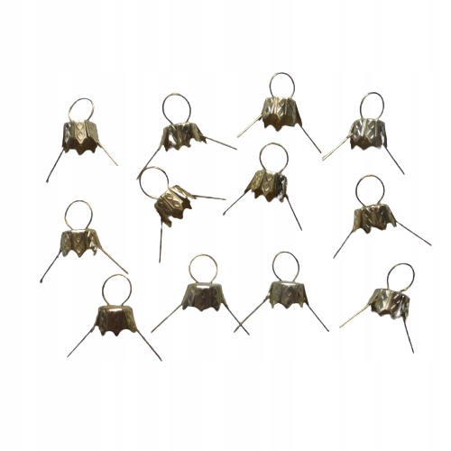 zawieszki do bombek 12mm złote   12szt.  | ZW-4393 — 3
