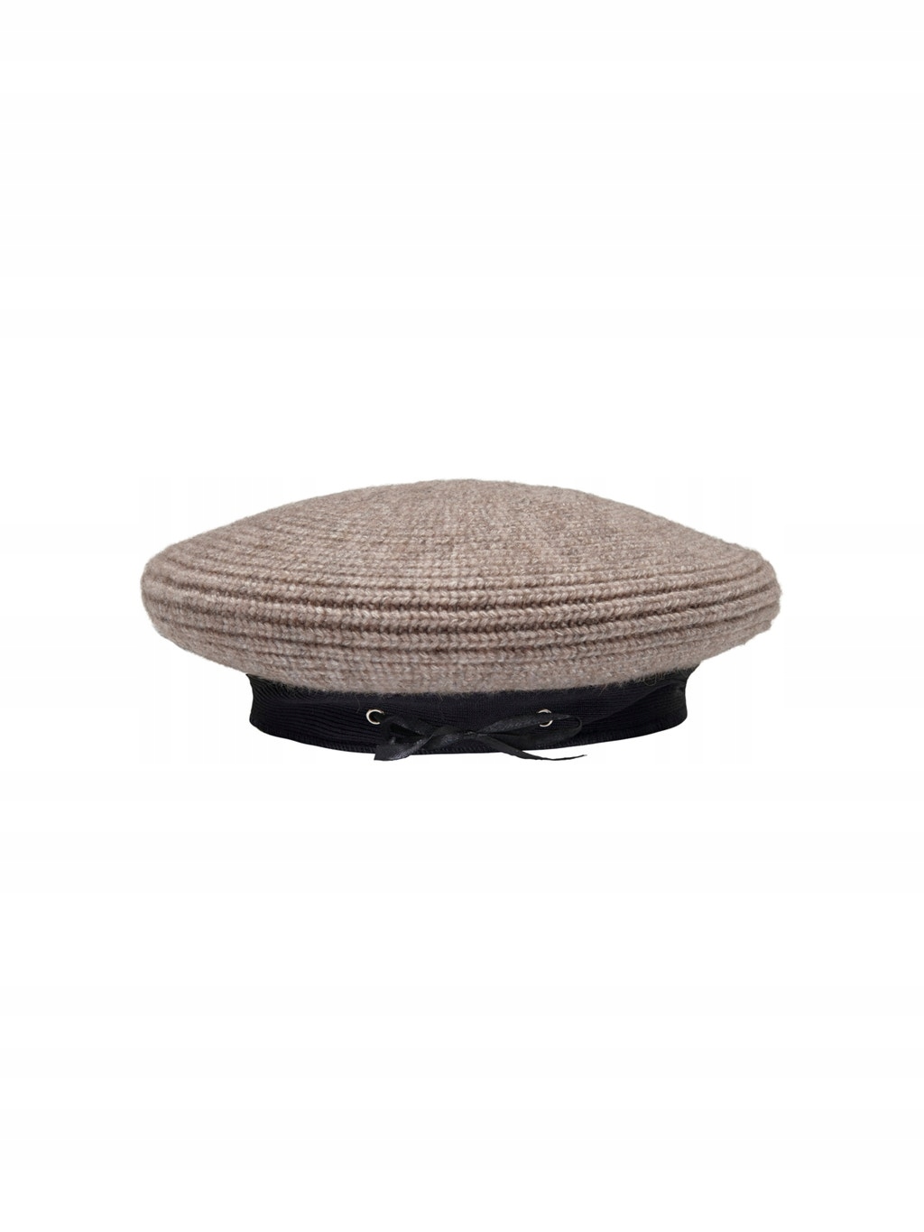 Only brązowy dzianinowy beret one size