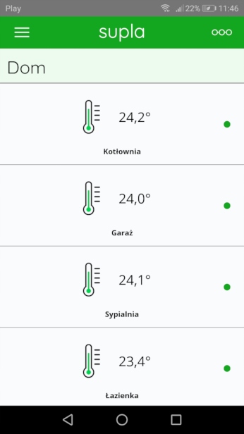 Termometr LAN SUPLA SHCT-16L Rodzaj inny
