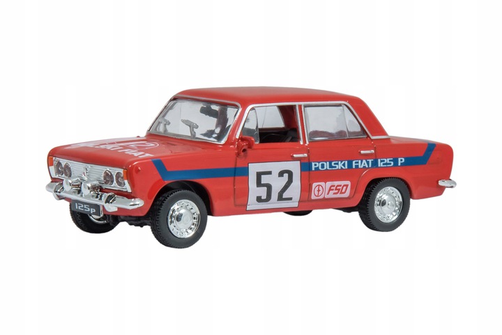 

Kolekcja Prl Metal Model Duży Fiat 125p Rally Red