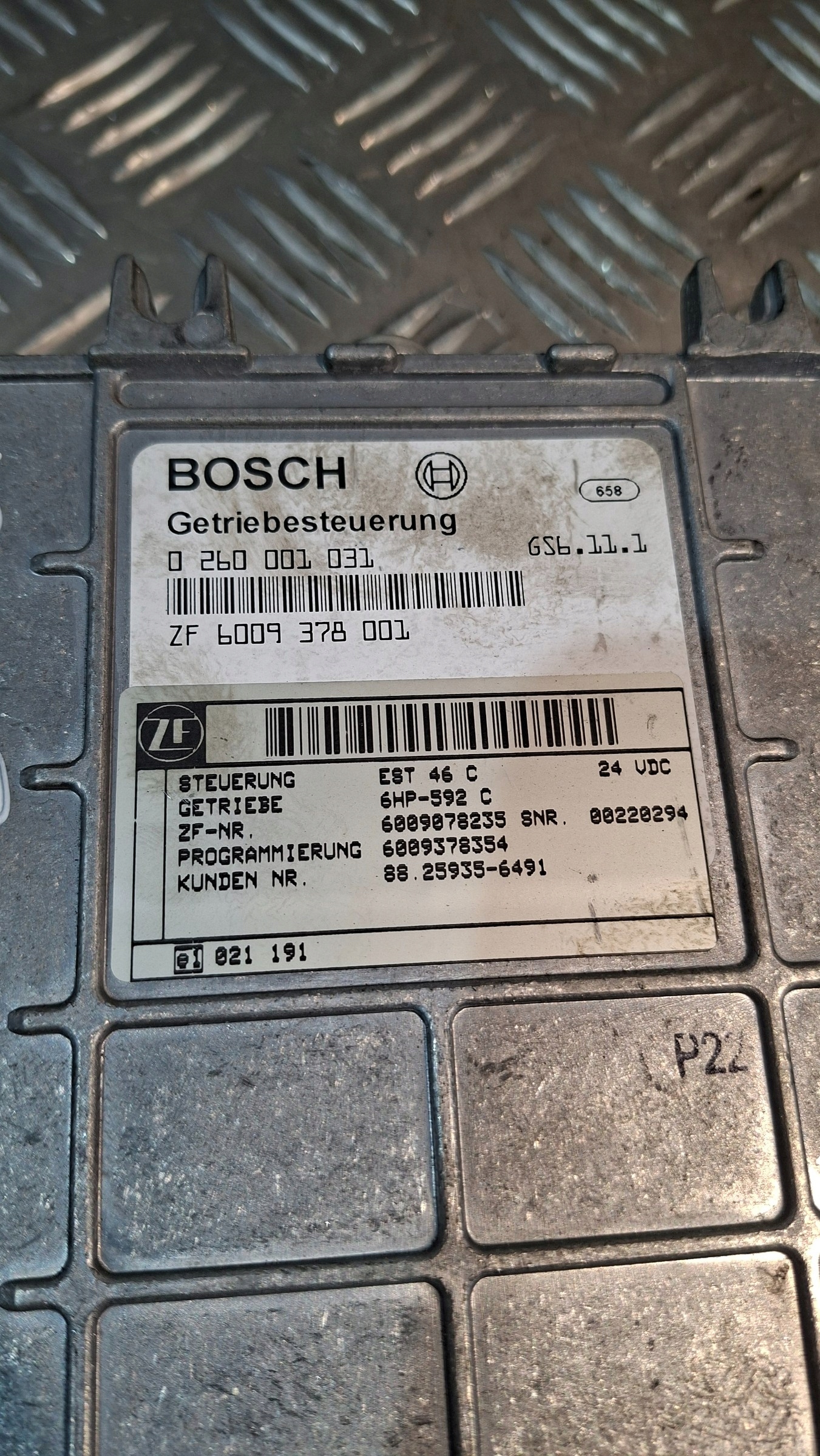 Bedienteil Getriebe getriebe BOSCH 0260001031