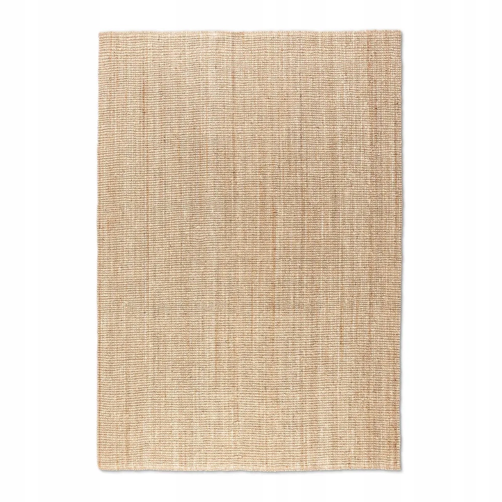 Jutový koberec do obývačky 190x280cm, prírodný béžový jutový koberec