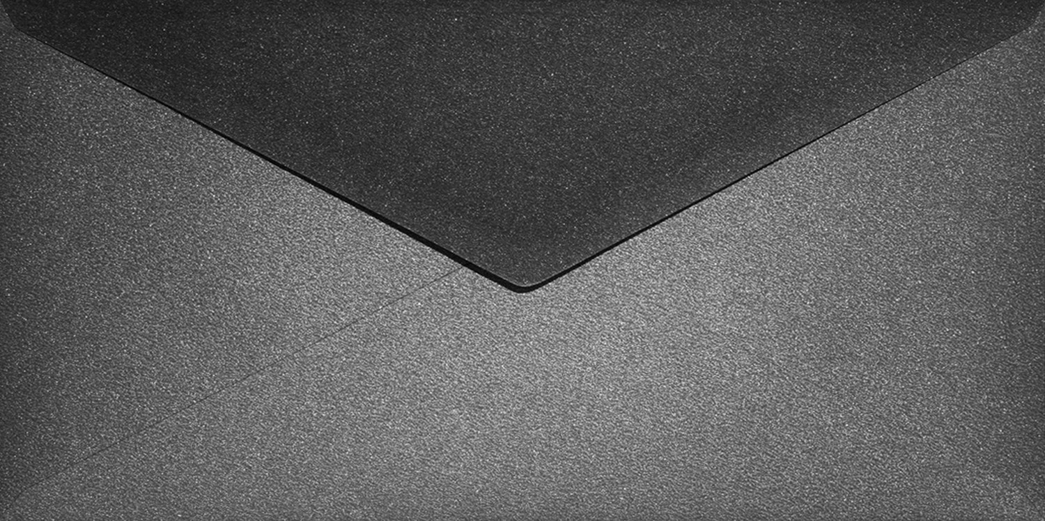 Koperty perłowe DL Aster Met. Black czarne - 25szt