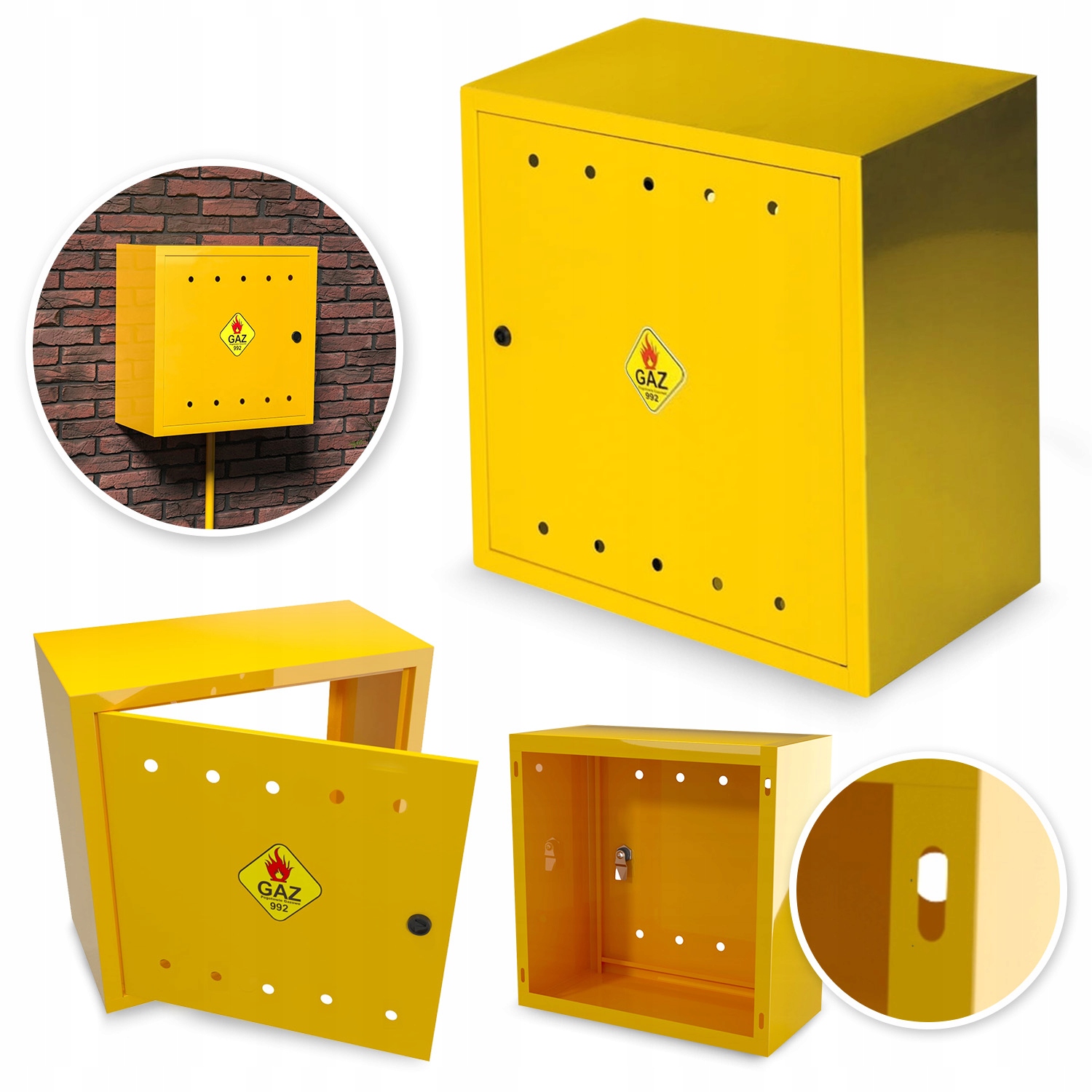 Gazová Skříňka 40x40x25 Gaz barva Žlutá