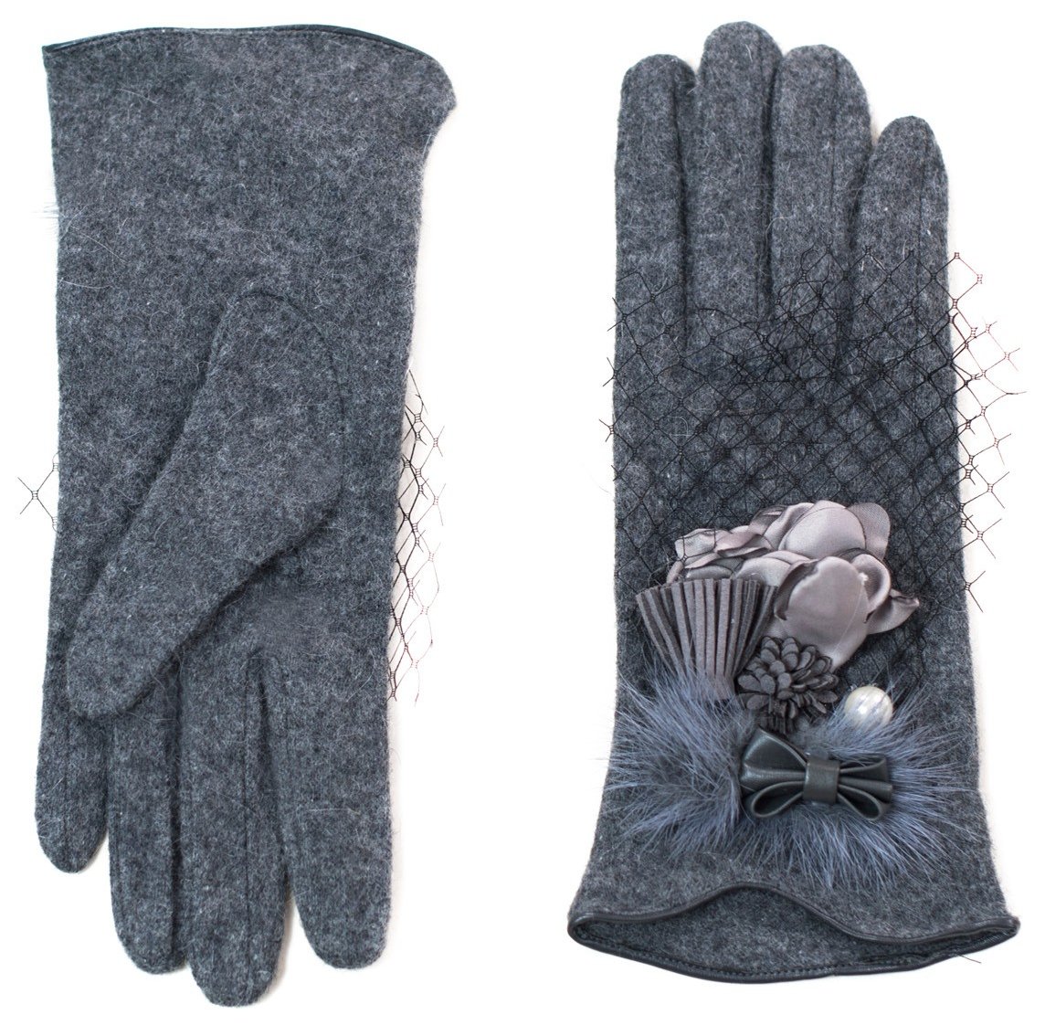

Szaleo Rękawiczki eleganckie Woalka rk16384-1