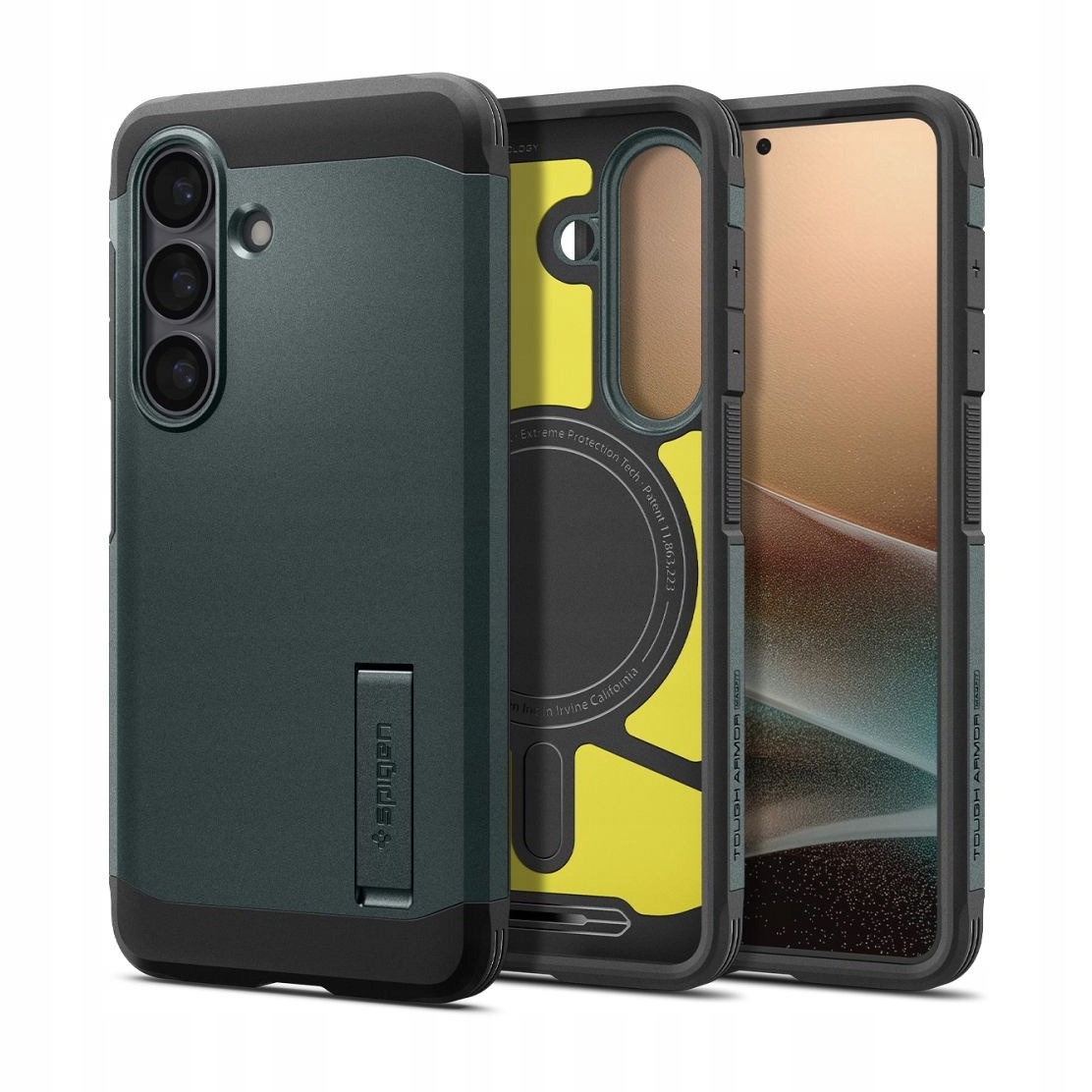 Etui do Samsung S26+ (Plus) Spigen Tough Armor Mag Abyss Green