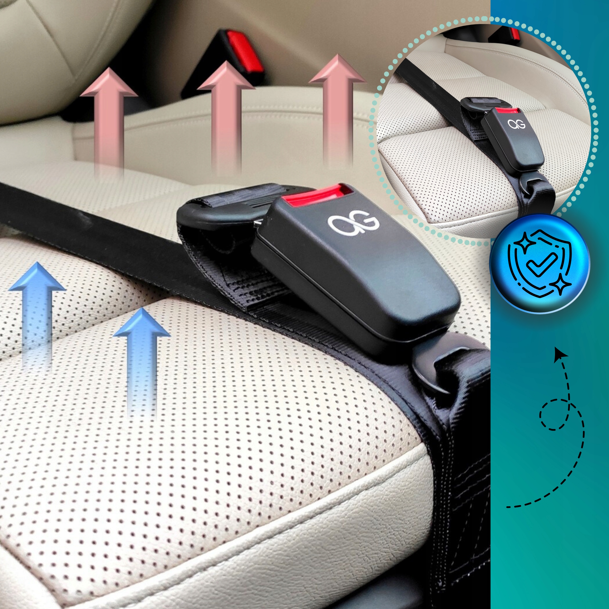 Mommy Belt AG Adapter do pasów dla Kobiet w ciąży Przedłużka pasów JAKOŚĆ Kod producenta Mommy Belt