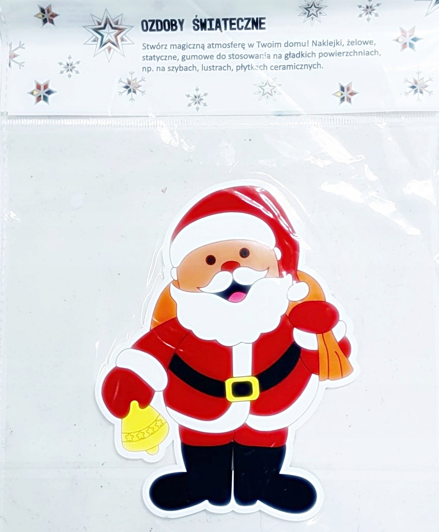 

Naklejki Gumowe Świąteczne Mikołaj