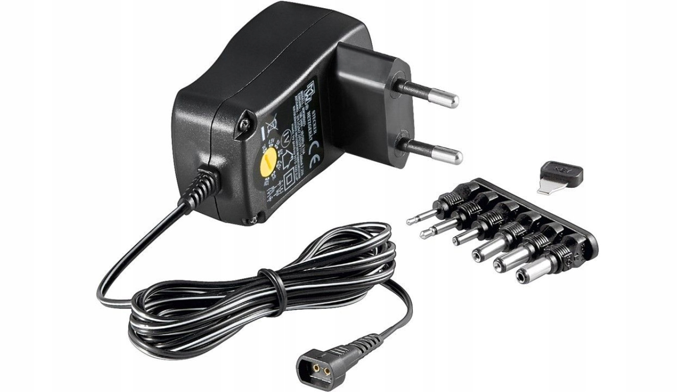 Goobay Uniwersalny zasilacz 230V/3-12V DC 600mA