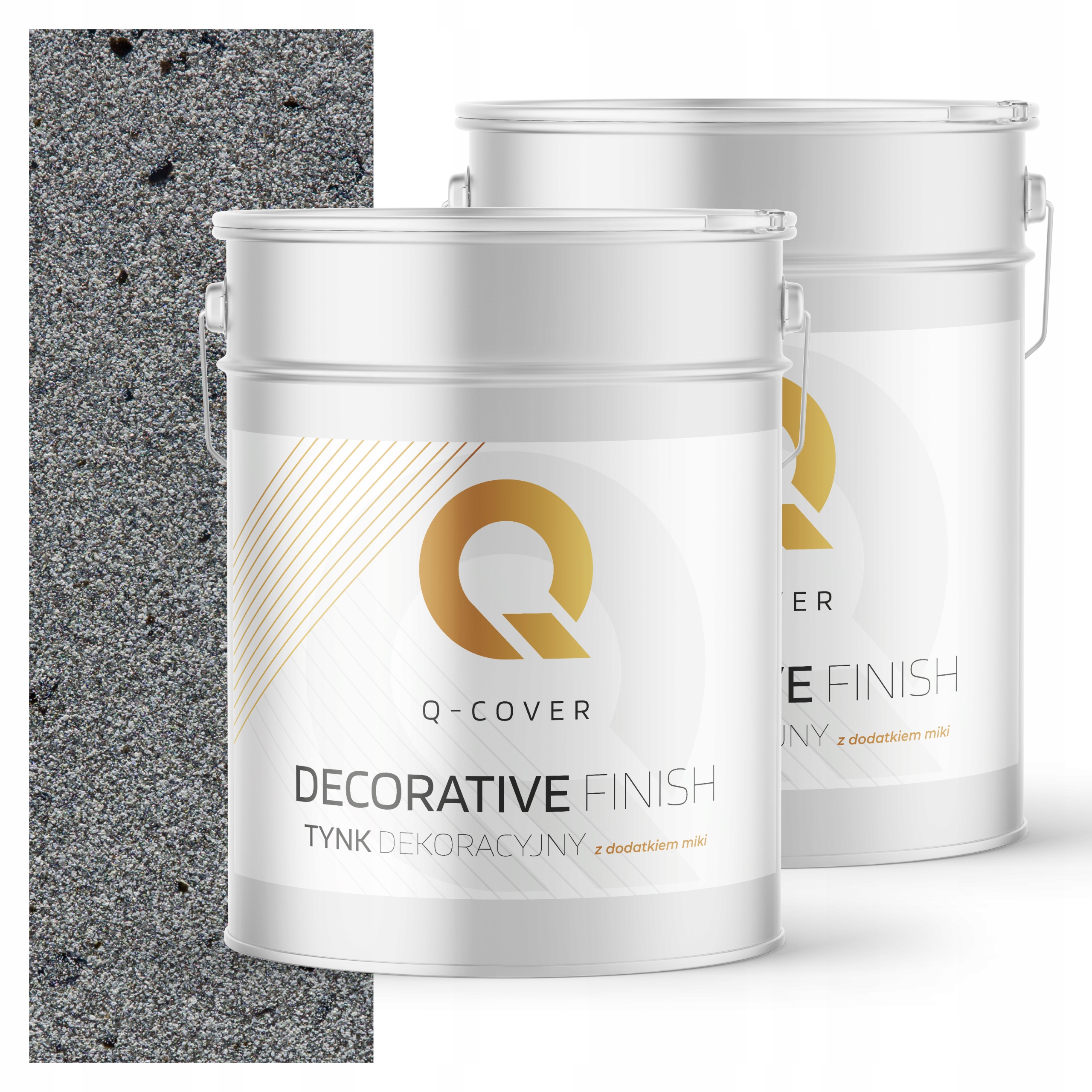 Mozaiková Omítka Jemnozrnná Barva Šedá S Černou Mikou D905 15 kg